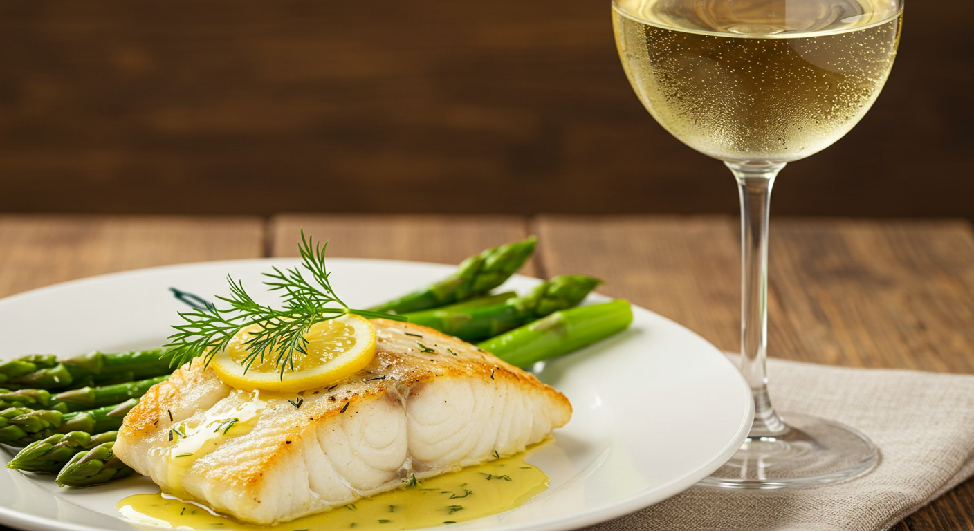 Witte wijn bij vis